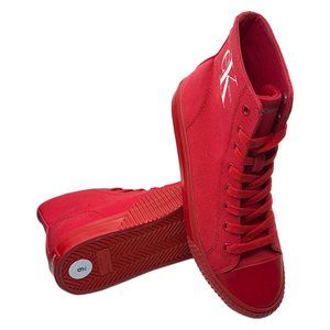 NWT CALVIN KLEIN AUTHENTIC JEANS ICARO MEN'S RED HIGH TOP SNEAKERS SHOES  11